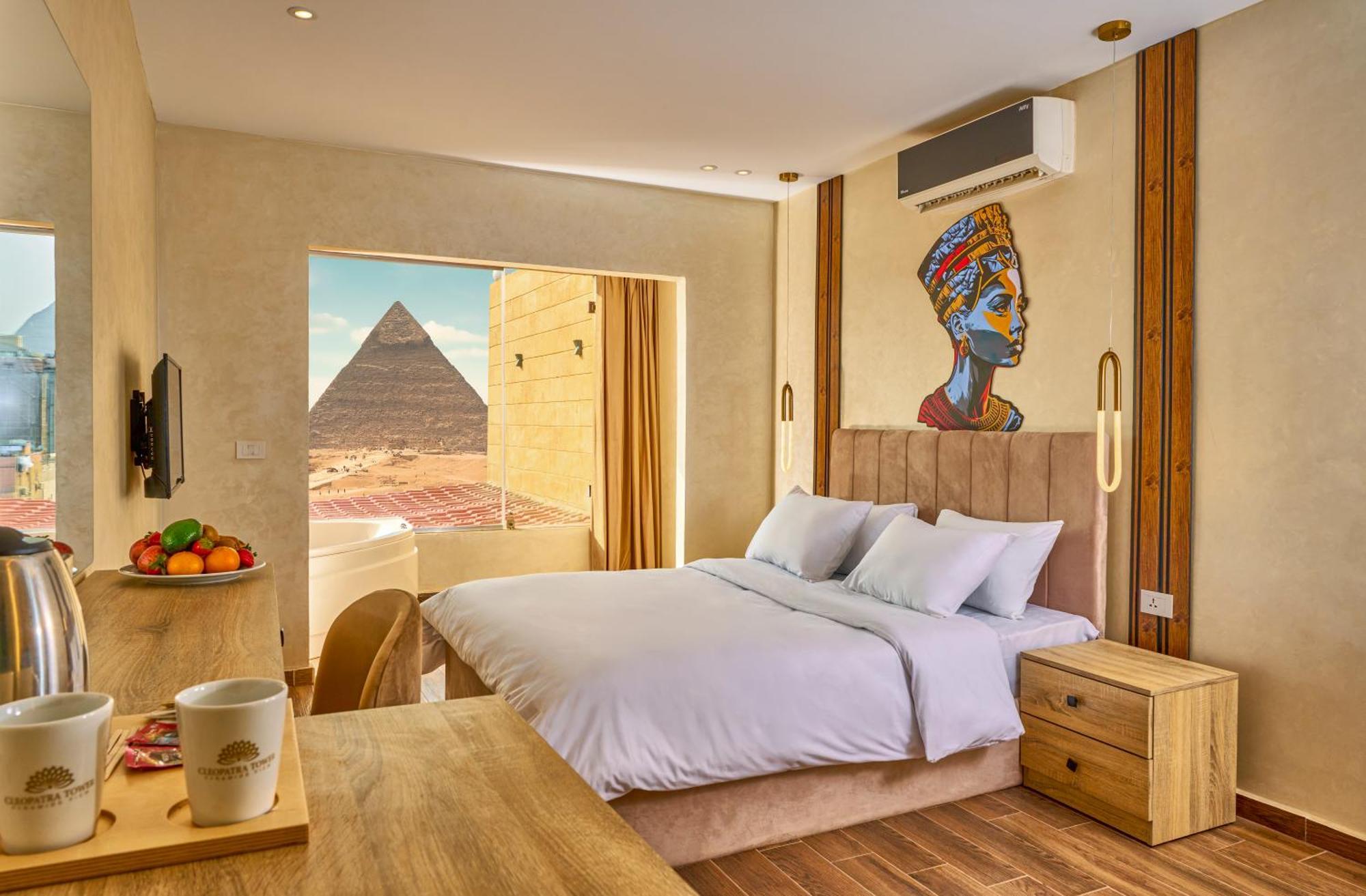 Kafret el-Gabal Cleopatra Tower Pyramid View酒店 外观 照片